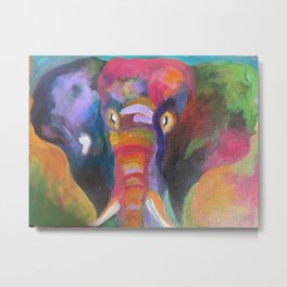 Elefanta the Baby Elephant Metal Print