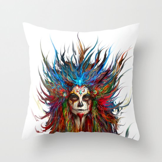 Memento Mori Throw Pillow
