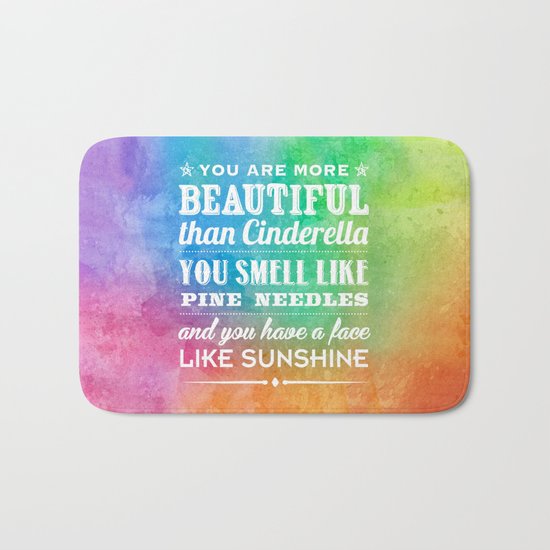 Sunshine Face Bath Mat