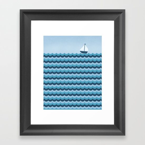 Ocean Waves Framed Art Print