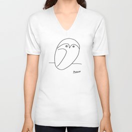 Picasso - Owl V Neck T Shirt