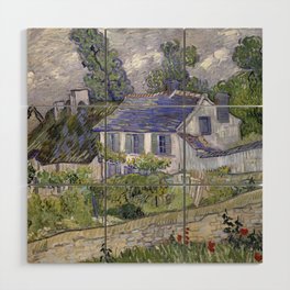 Houses at Auvers Wood Wall Art
