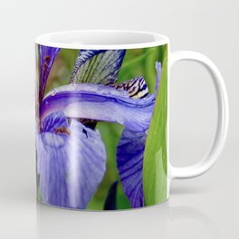 Stunning Microcosm Coffee Mug | Maine, Color, Iris, Digital, Purple, Microcosms, Entomology, Botany, Photo, Coastalwhims 