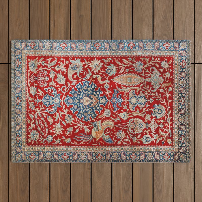 Turkey Hereke. Vintage Patterns Outdoor Rug