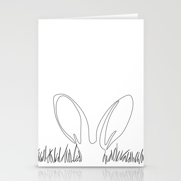 Bunny Ears Oneline Stationery Cards