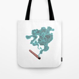 Smoke (Blue & Red) Tote Bag