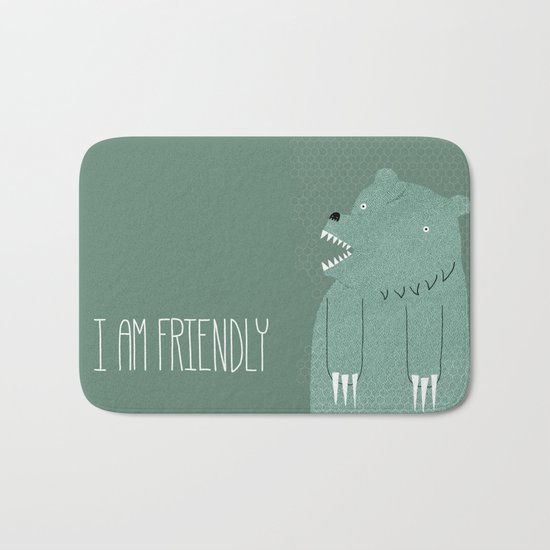 Friendly Bear Bath Mat