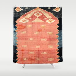 South West Anatolia  Antique Turkish Niche Kilim Print Shower Curtain