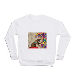 "Fall in Lust" Paulette Lust's Original, Contemporary, Whimsical, Colorful Art  Crewneck Sweatshirt
