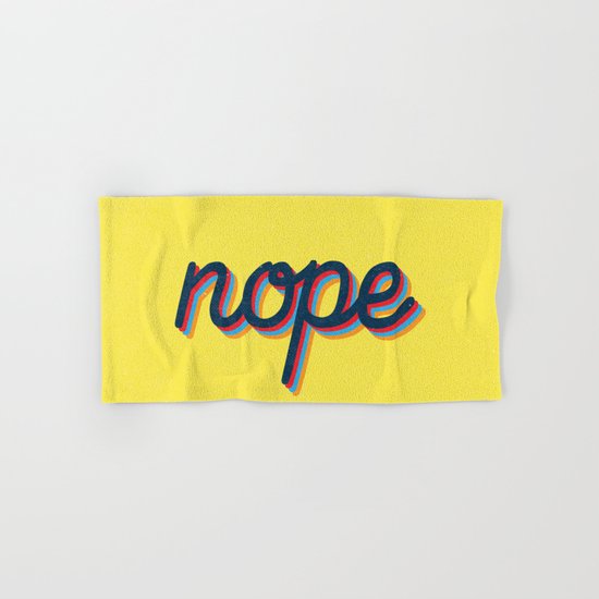Nope Hand & Bath Towel