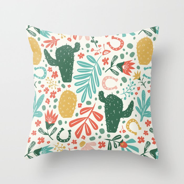 Desert Ranchero - Summer Sun Throw Pillow