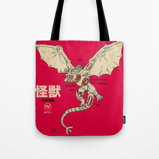 Kaiju Anatomy 2 Tote Bag