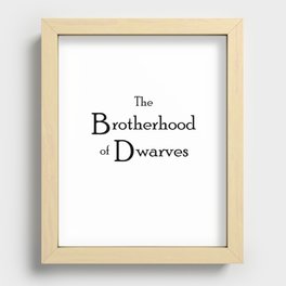 The Brotherhood of Dwarves Recessed Framed Print