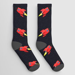 Rocket in space Socks