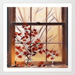 Autumn Window Art Print