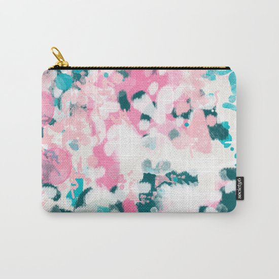 Everitt - abstract minimal painting home decor modern bright artistic decor canvas Carry-All Pouch