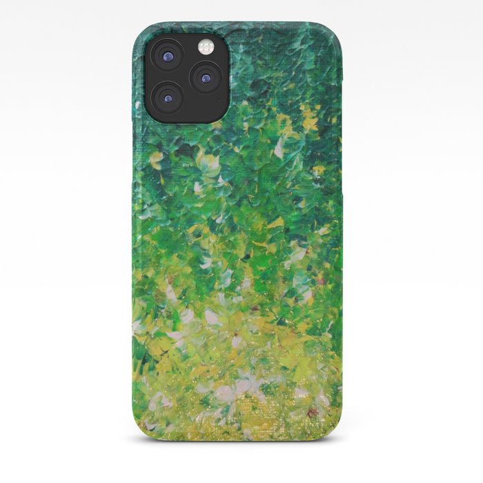 Lake Grass Original Acrylic Abstract Painting Lake Seaweed Hunter Forest Kelly Green Water Lovely Iphone Case By Ebiemporium Society6