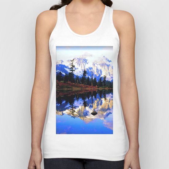 Glacier Mountains Unisex Tank Top