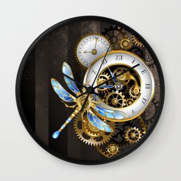 Dials with Dragonfly ( Steampunk ) Wall Clock