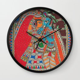 Krishna And Radha Wall Clock