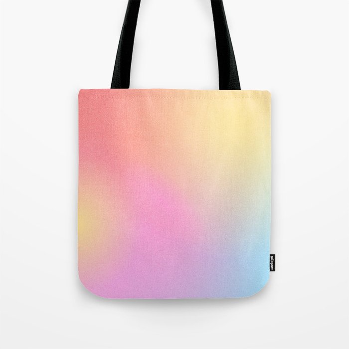 AURA | Healing Process | Dreamy Positive Energy | Pastel Gradient Mesh Art Tote Bag