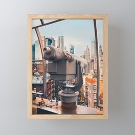 Views of New York City | Skyline Views in the Fog | NYC Framed Mini Art Print