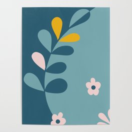 Minimalist floral Poster