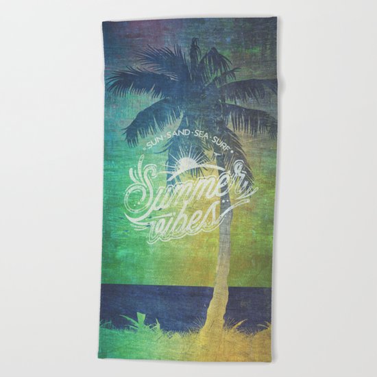 Summer vibes - Mashup edition Beach Towel