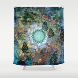 Leaf Mandala Shower Curtain