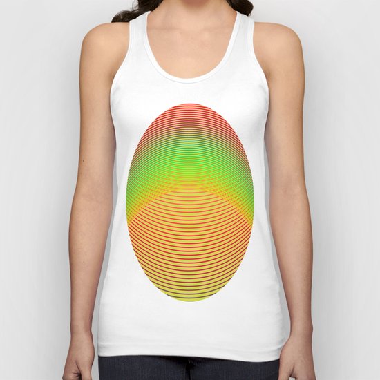 Orange Helix Unisex Tank Top