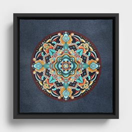 Moroccan Dreams Mandala Framed Canvas