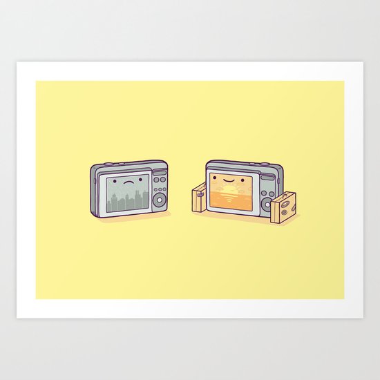 Holiday snaps Art Print