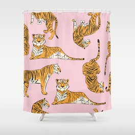 Tiger Pattern 001 Shower Curtain