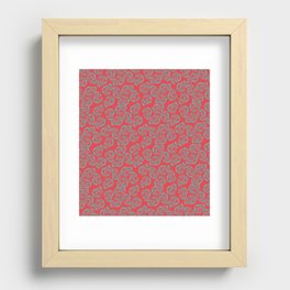 Subtle Rose Pattern Recessed Framed Print
