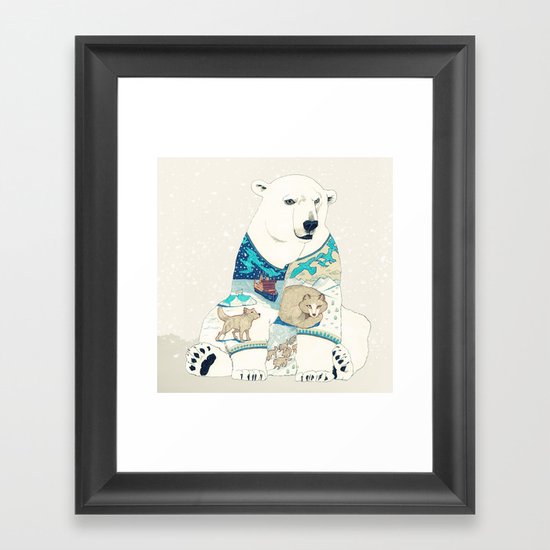 Polar Bear Framed Art Print