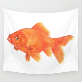 Gold Fish Wall Tapestry