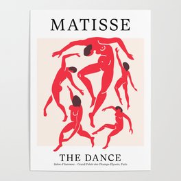 The Dance 3 | Henri Matisse - La Danse | Scarlet Red Edition Poster