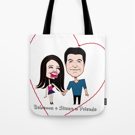 Rebecca Black and Simon Cowell are Friends Tote Bag