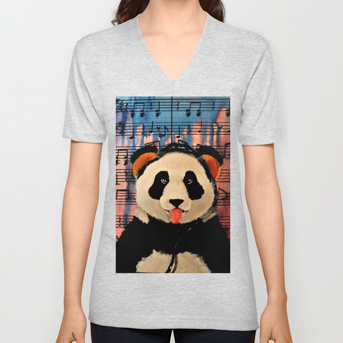 2 A.M. Sunshine Panda V Neck T Shirt