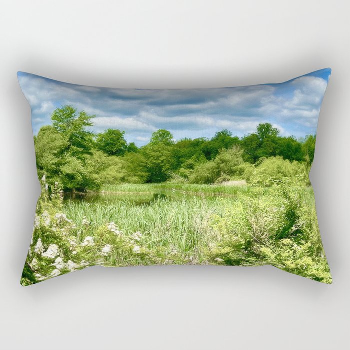 Skies Trees and Gardens Rectangular Pillow