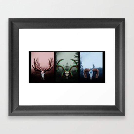 C Horns Framed Art Print