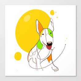 Bull terrier Canvas Print