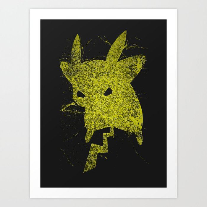 Yellow Monster Art Print