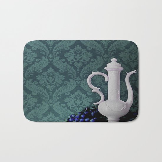 Decanter and Grapes Bath Mat