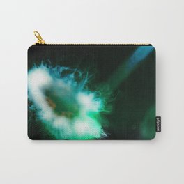 Green glowing alien Jellyfish in black Water Carry-All Pouch