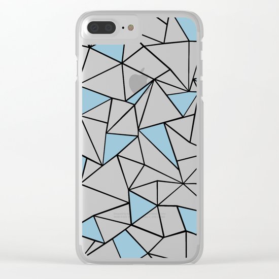 Ab Out Blue Blocks Clear iPhone Case