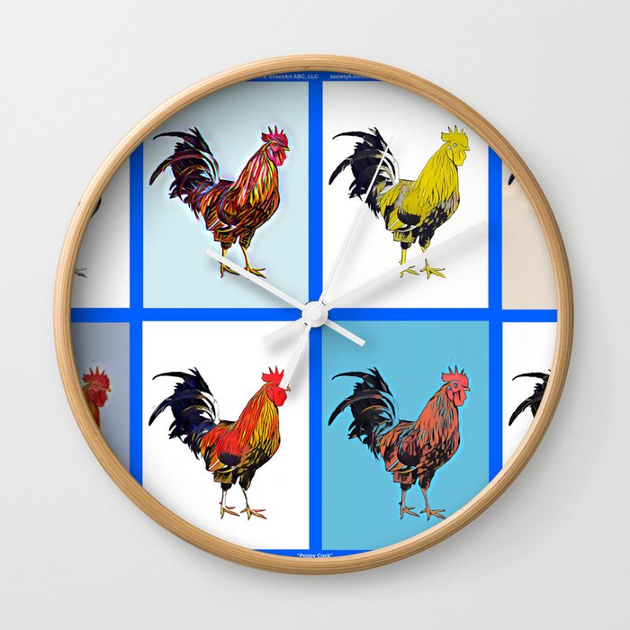 Poppy Cock Wall Clock