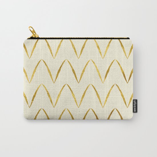 Cream Gold Foil 05 Carry-All Pouch