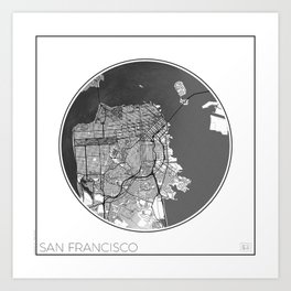 San Francisco Map Universe Art Print