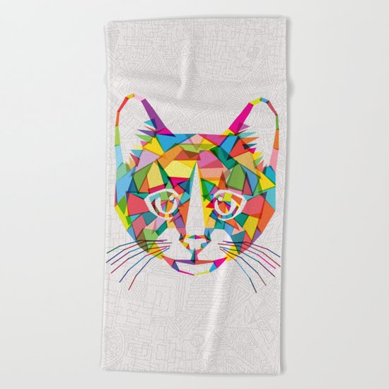 RainboCat Beach Towel